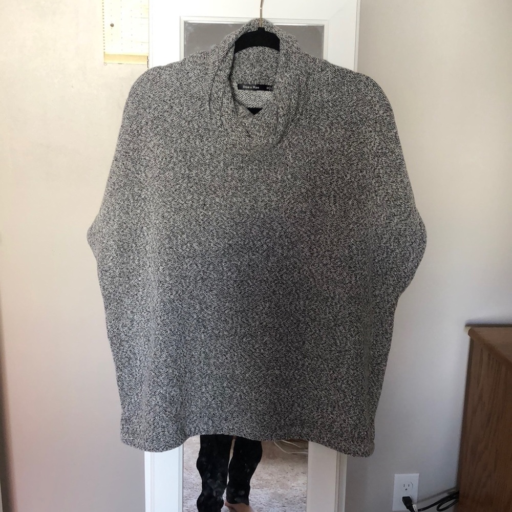 NWOT Grey/Gray cowl neck sweater